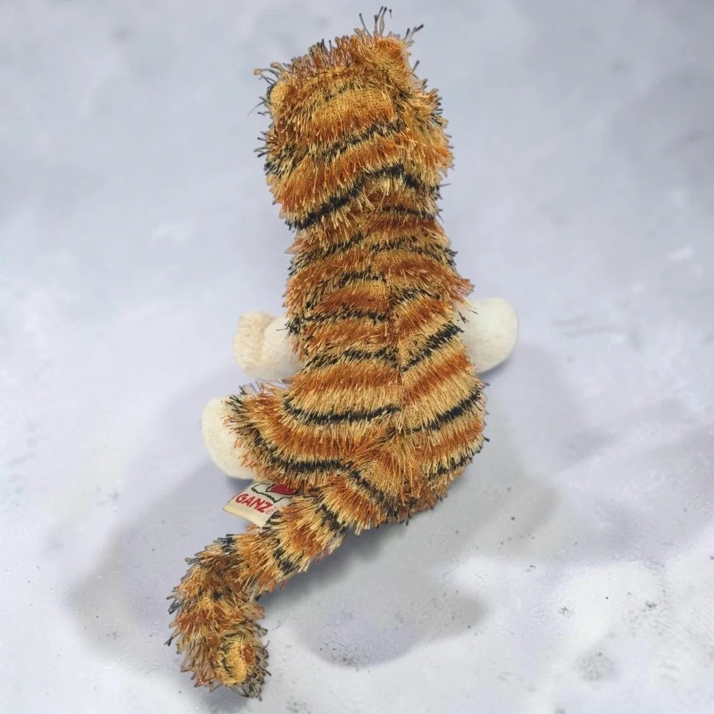 Ganz Lil Kinz Striped Alley Cat HS042 Plush 2007 Orange Tiger Stuffed Animal Toy